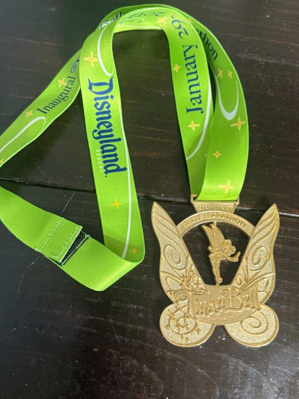 DISNEY Run TINKER BELL Race 2012 Medal Half Marathon DISNEYLAND Inaugural